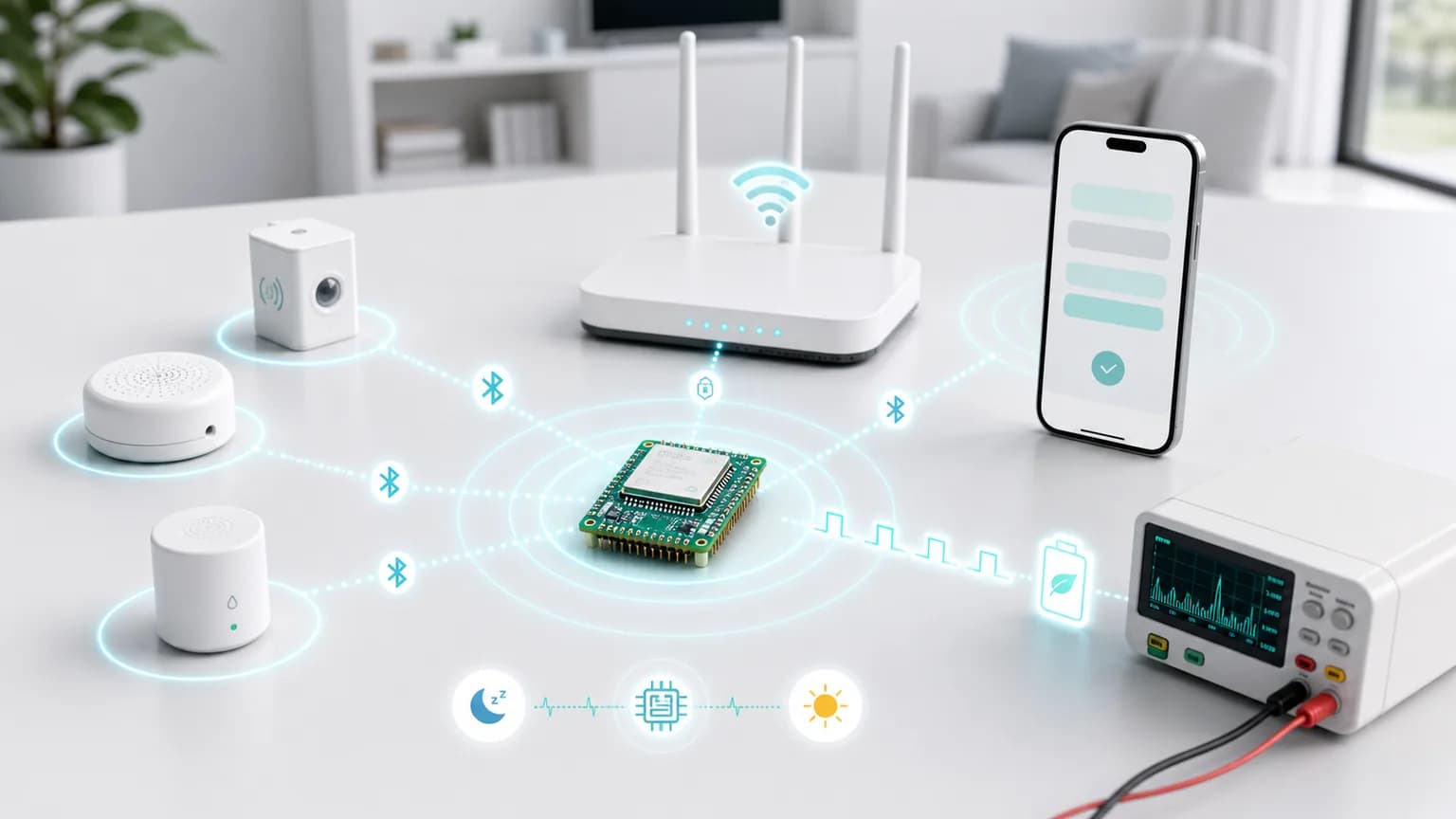 小家电、传感器和玩具等 IoT 终端联网场景图